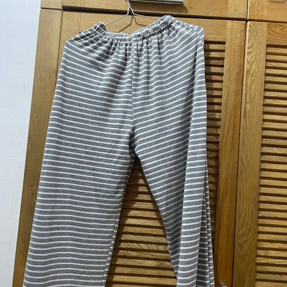Gray & White Striped Lounge Pants - Picture 3 of 3
